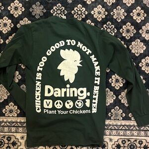 Jerzees Black Long Sleeve Tee with Pink Tag